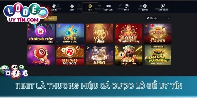 Lô Đề 11Bet - Địa Điểm Cược Lô Đề Chuyên Nghiệp, Làm Giàu Nhanh 1 11Bet là thương hiệu cá cược lô đề uy tín
