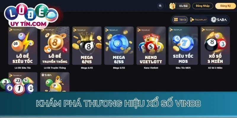 Lô Đề Vin88 - Điểm Đến Soi Cầu Lô Đề Online Hot Nhất 2026 1 Khám phá thương hiệu xổ số Vin88