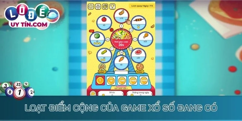 Loạt điểm cộng của game xổ số đang có